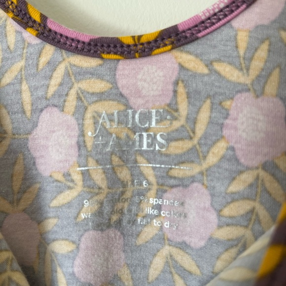 Alice + Ames Floral Kids Dress - Pink and Brown - Picture 3 of 4